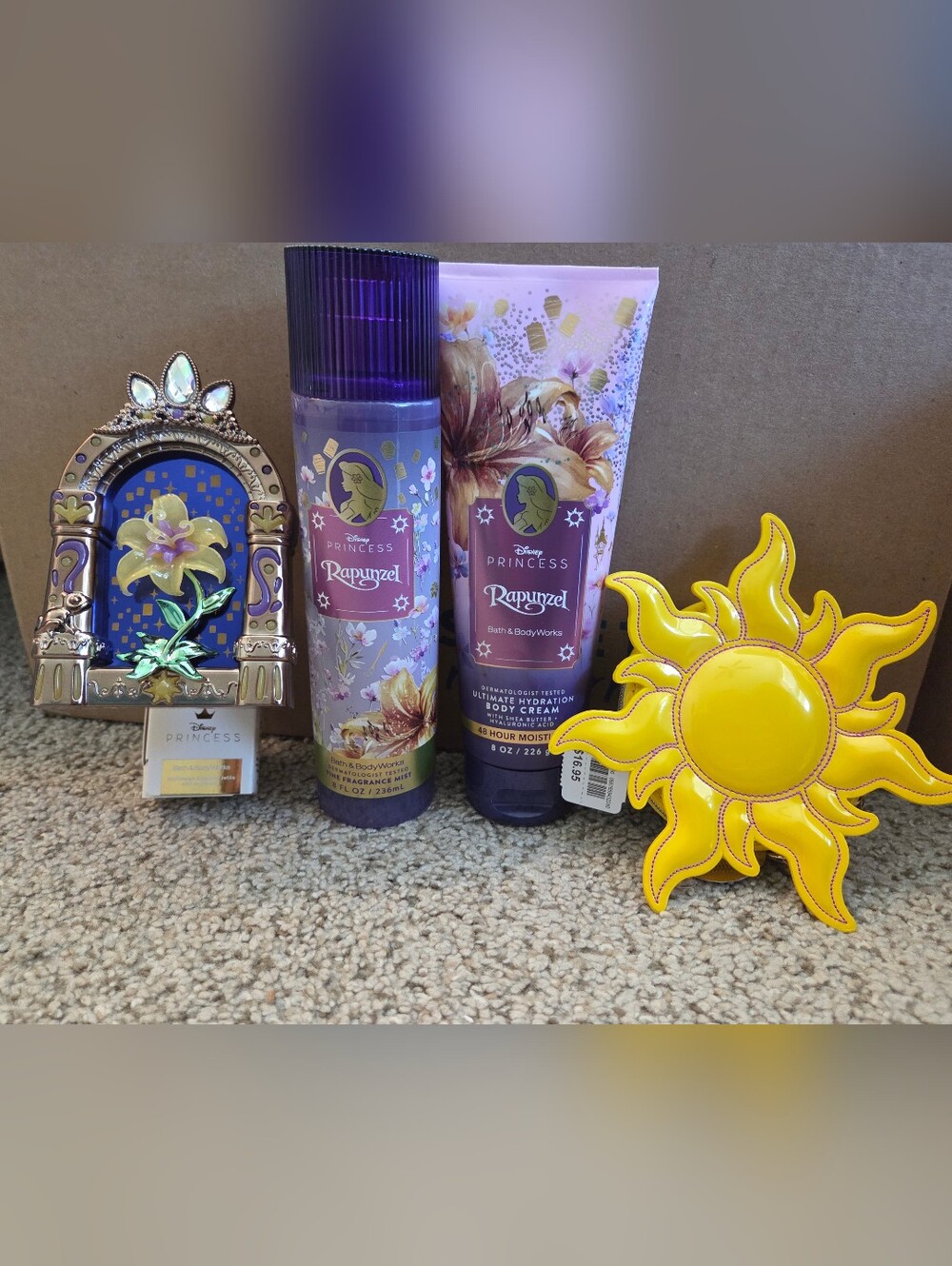 Bath & Body Works Disney Princess Rapunzel SET Wallflower Plug Coin Purse Lotion
